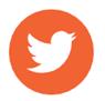 Orange Twitter Icon